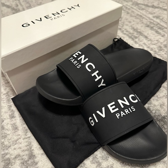 Givenchy Slide Flat Sandal Black - Picture 2 of 6